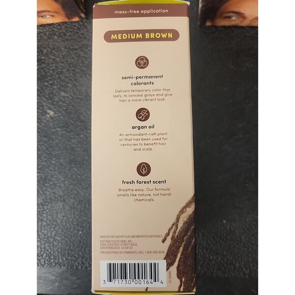 3 HIMS Under Cover Hair Color & Conditioner Medium Brown Color Blends Grays Dye - Picture 3 of 5